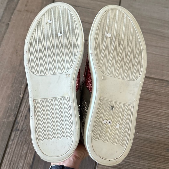 MAISON MARGIELA MM6 Glitter High Top Sneakers size 37.5. - Picture 10 of 10